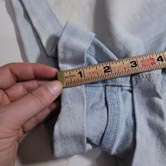 Forever21 Classic High Rise Cuffed Light Wash Denim Short Shorts Size 28 Boho - Picture 11 of 11